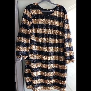 NWT Gap Long Sleeve Sequin Plus Size Cocktail XXL